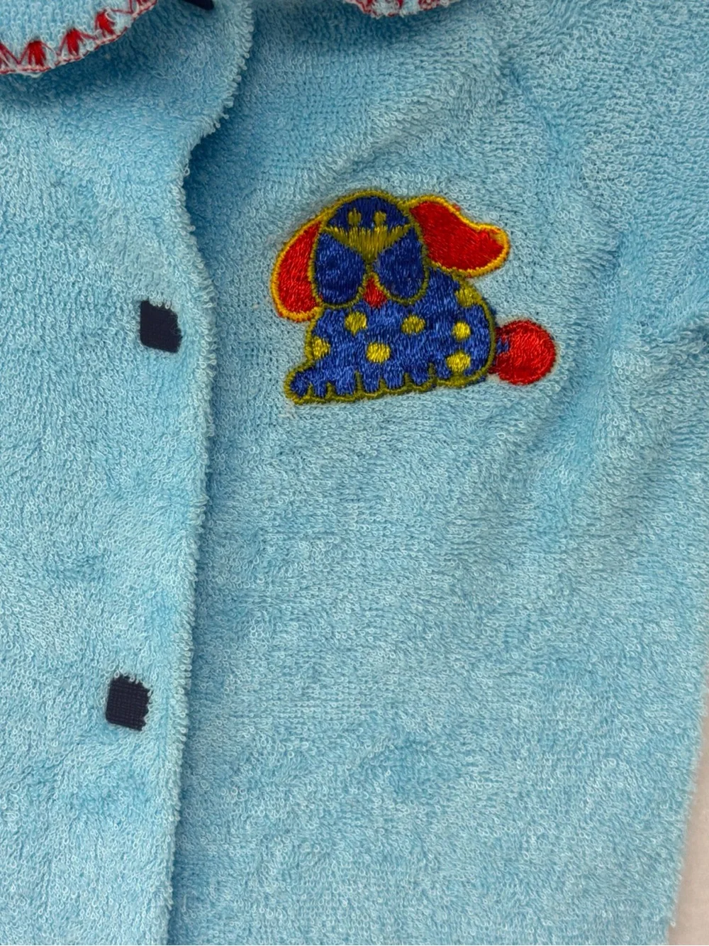 Vintage Lullaby Land Terry Cloth Baby Sleep Romper Size 0-3 Months
